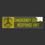 Zombie Response Unit Bumper Sticker bumper stickers