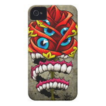 Zombie Rose iPhone 4 Case-Mate Cases