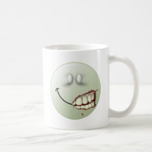 Zombie Smiley Face Mugs