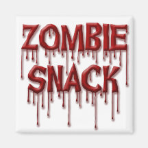 Zombie Snack Refrigerator Magnet