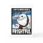 Zombie Snowman Greeting Card