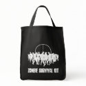 ZOMBIE SURVIVAL KIT - dark tote bags