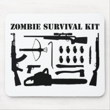 Zombie Survival Kit Mousepad