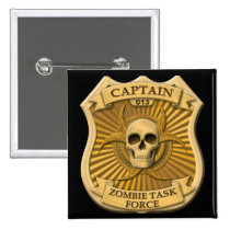 Zombie Task Force - Captain Badge buttons