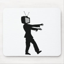 Zombie TV Mouse Pads