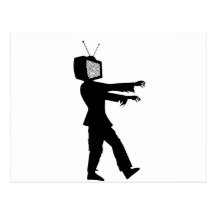 Zombie TV Postcard