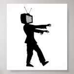 Zombie TV Print
