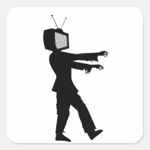 Zombie TV Stickers