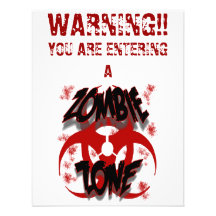 ZOMBIE ZONE INVITATIONS