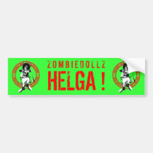 Zombiedollz - Helga Bumper Stickers