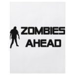 zombies ahead icon personalized flyer