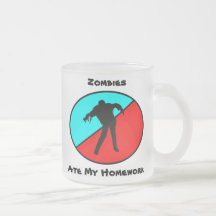 Zombies ate my homework mugs