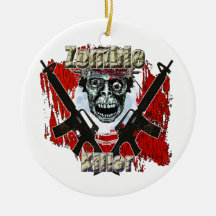 Zombies eat lead christmas ornament