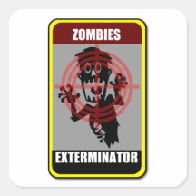 Zombies Exterminator Sticker