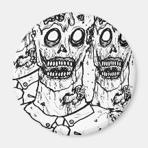 Zombies! Fridge Magnets