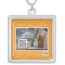 Zombies in the backyard custom necklace
