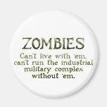 Zombies Industrial Military Complex Refrigerator Magnets