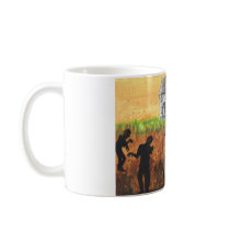 Zombies on a Farm living dead art coffee mug