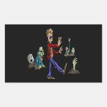 Zombies Rectangular Stickers