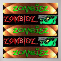 ZOMBIEZ BANNERS 1 AND 2 PRINT