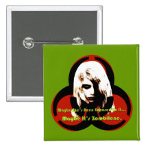 Zombilene de la vie morte pin's avec agrafe
