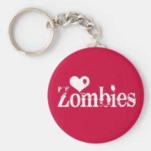 Zombis d'amour (coeur) porte-clef