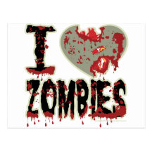 zombis du coeur i ! carte postale