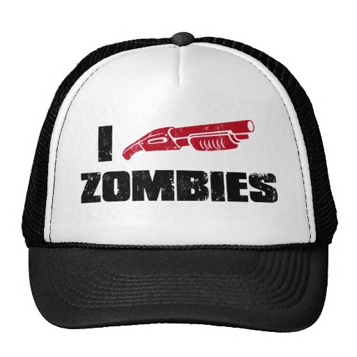 zombis du fusil de chasse i casquettes de camionneur