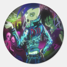 Zombis fous fous ! ! ! adhésif