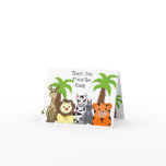 Zoo Animal Thank You Card