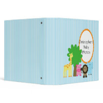 Zoo Animals Baby Boy Photo Binder