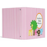 Zoo Animals Baby Girl Photo Binder