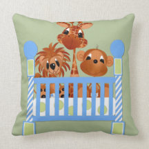 Zoo Animals, Crib, Baby Pillow
