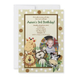ZOO CREW Jungle *PHOTO* BIRTHDAY INVITE 5x7