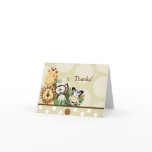 ZOO CREW Jungle Safari Folded thank you note cards