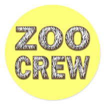 ZOO CREW ROUND STICKER