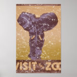 Zoo - Elephant - distressed Posters