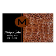 Zoology Alligator Business Card template
