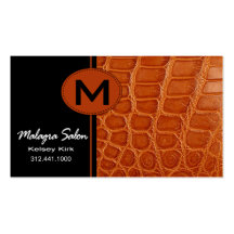 Zoology Crocodile Business Card template