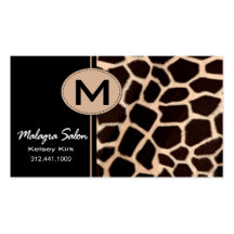 Zoology Giraffe Business Card template