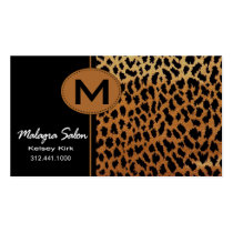 Zoology Leopard Business Card template