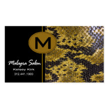 Zoology Snakeskin Business Card template