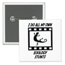 Zoology Stunts Pinback Buttons