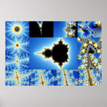 Zoom03 Composite 12 Blue Poster