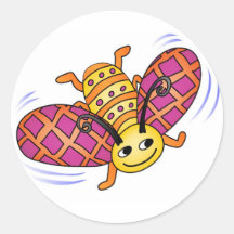 Zoom! Round Sticker