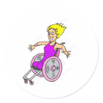 Zoom Round Sticker
