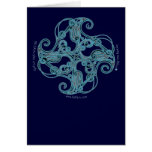 Zoomorphic Celtic Crane Card