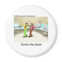Zorba The Geek Funny Gifts & Collectibles Magnets