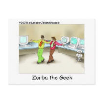 Zorba The Geek Funny Gifts & Collectibles Postcard