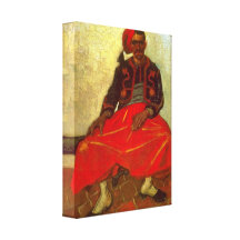 Zouave by Vincent van Gogh Stretched Canvas Print